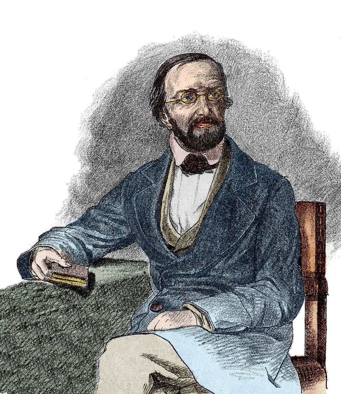 Retrato de Peter Gustav Dirichlet (1805-1859), matemático alemán. Siglo XIX. de French School
