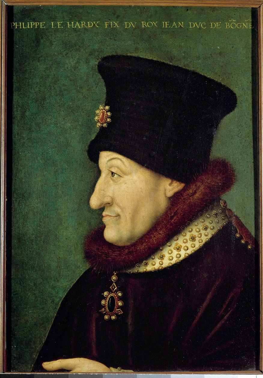 Retrato de Felipe II el Audaz (1342-1404) Duque de Borgoña en 1363 de French School