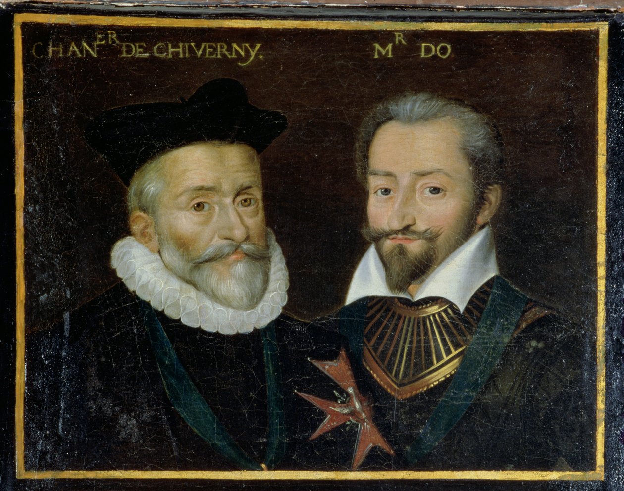 Retrato de Philippe Hurault (1528-99) Conde de Cheverny y François (1535-94) Marqués de O, 1617-38 de French School