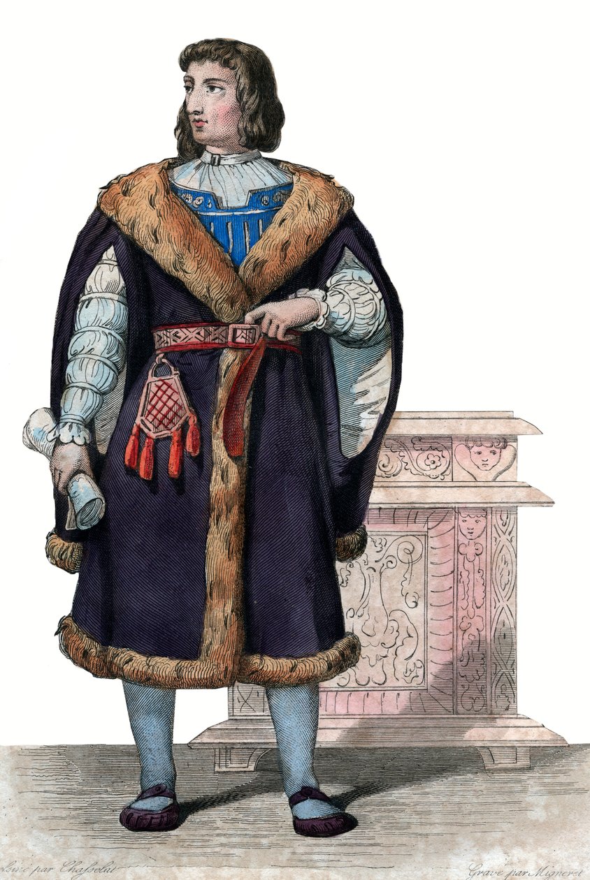 Retrato de Philippe de Commines (1447-1511), escritor y diplomático francés de French School