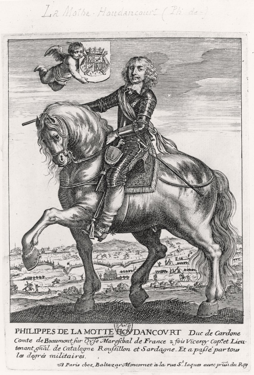 Retrato de Philippe de La Mothe Houdancourt (1605-57) de French School