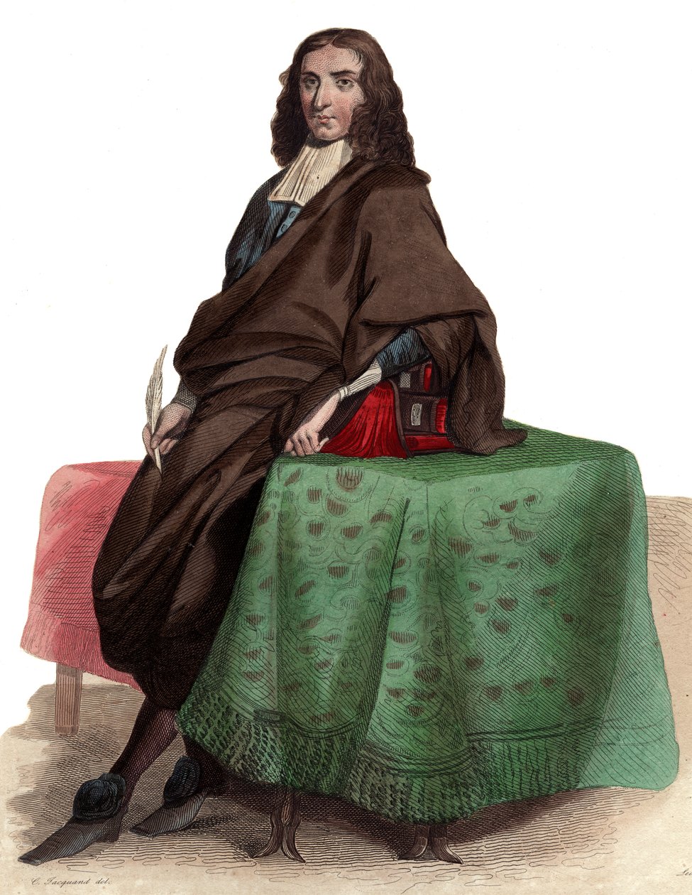 Retrato de Pierre Bayle (1647-1706) de French School