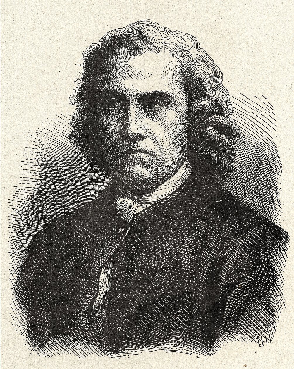 Retrato de Pierre Charles Le Monnier, astrónomo francés (1715 - 1799) - en 