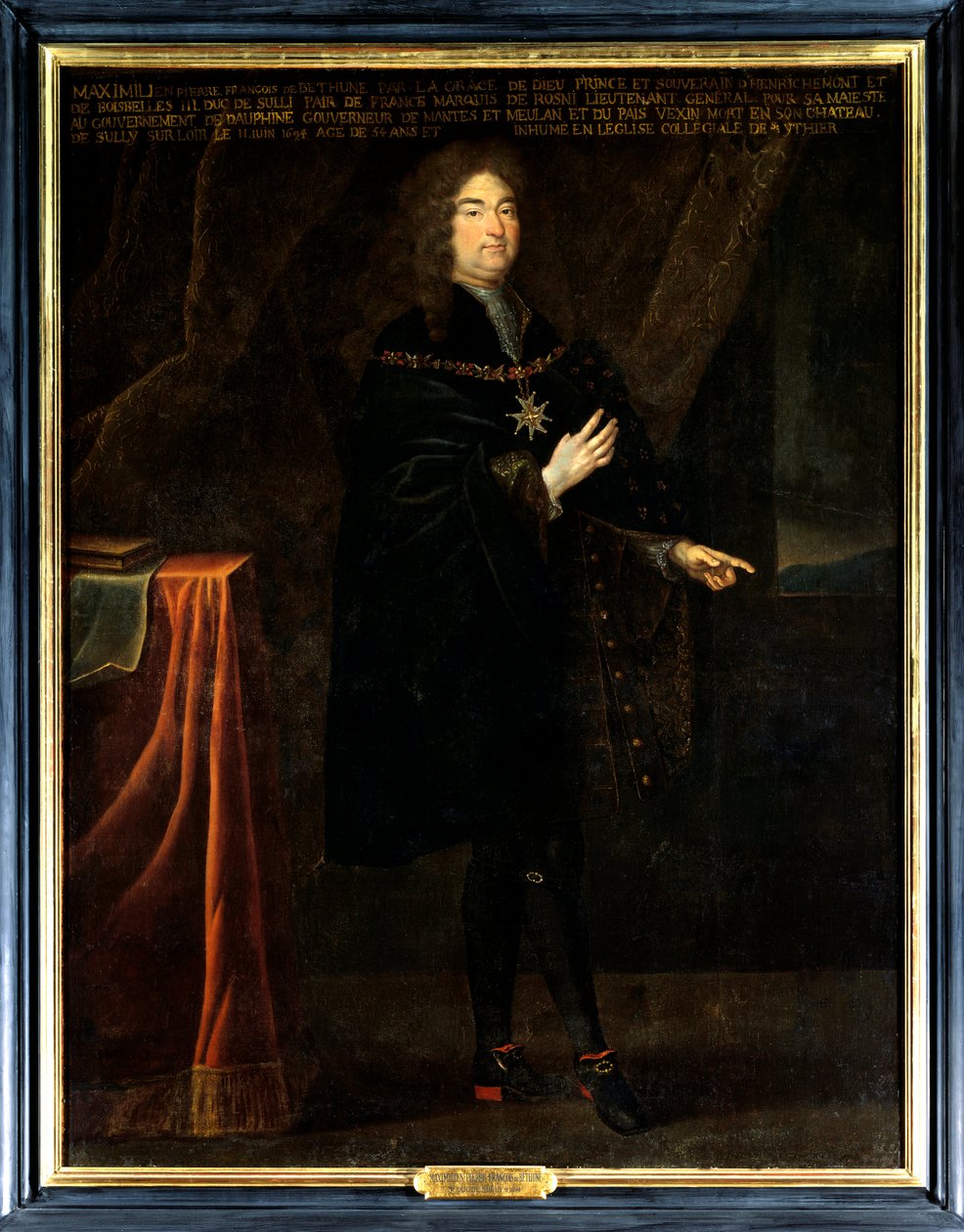 Retrato de Pierre Francois Maximilian IV de Bethune, Tercer Duque de Sully (1640-1694) de French School
