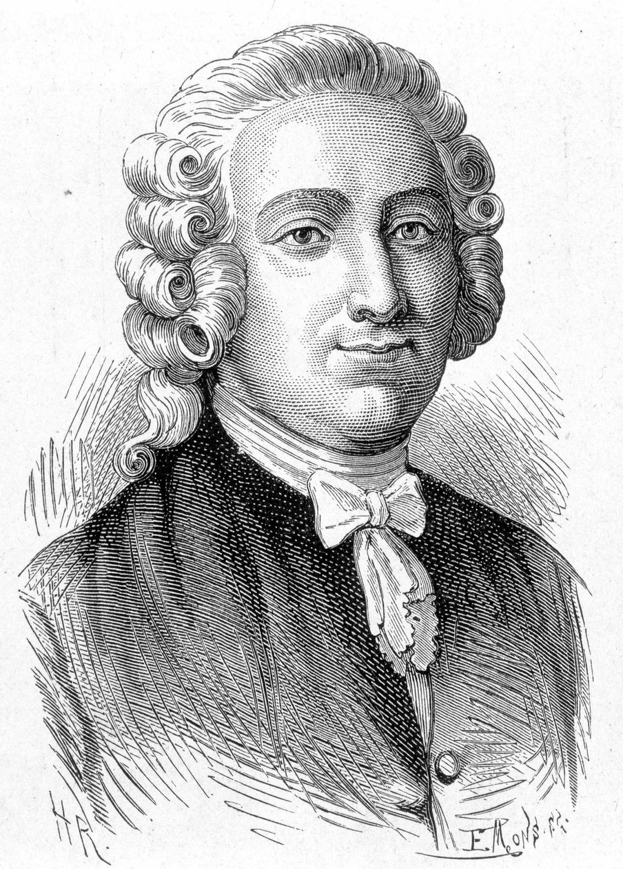 Retrato de Pierre Joseph Macquer (1718 - 1784), químico y médico francés - en 