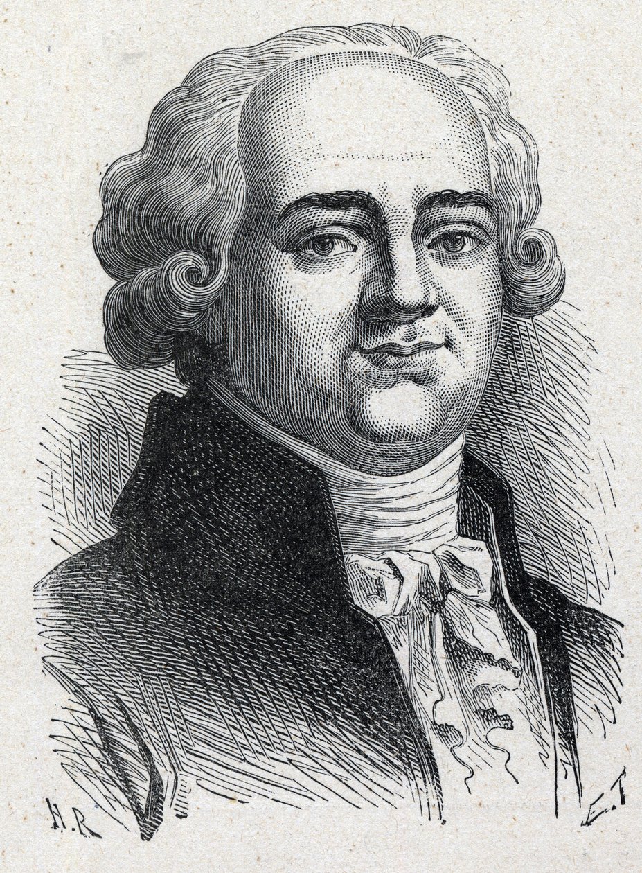 Retrato de Pierre Louis Manuel, político francés (1751-1793) diputado de la Seine en la Convención Nacional. Grabado de 1889. Colección privada. de French School