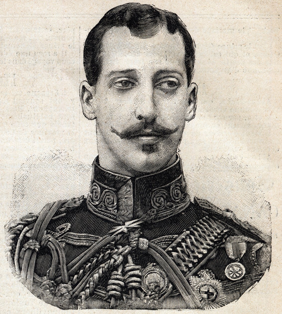 Retrato del Príncipe Alberto Víctor (1864-1892), Duque de Clarence y Avondale, y nieto de la Reina Victoria de Inglaterra, del periódico francés 