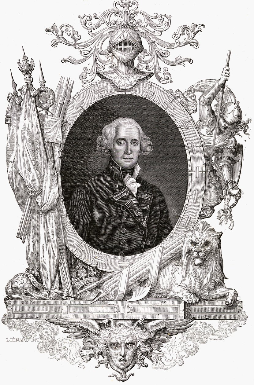 Retrato de Richard, Conde Howe (1726-99) oficial naval inglés de French School