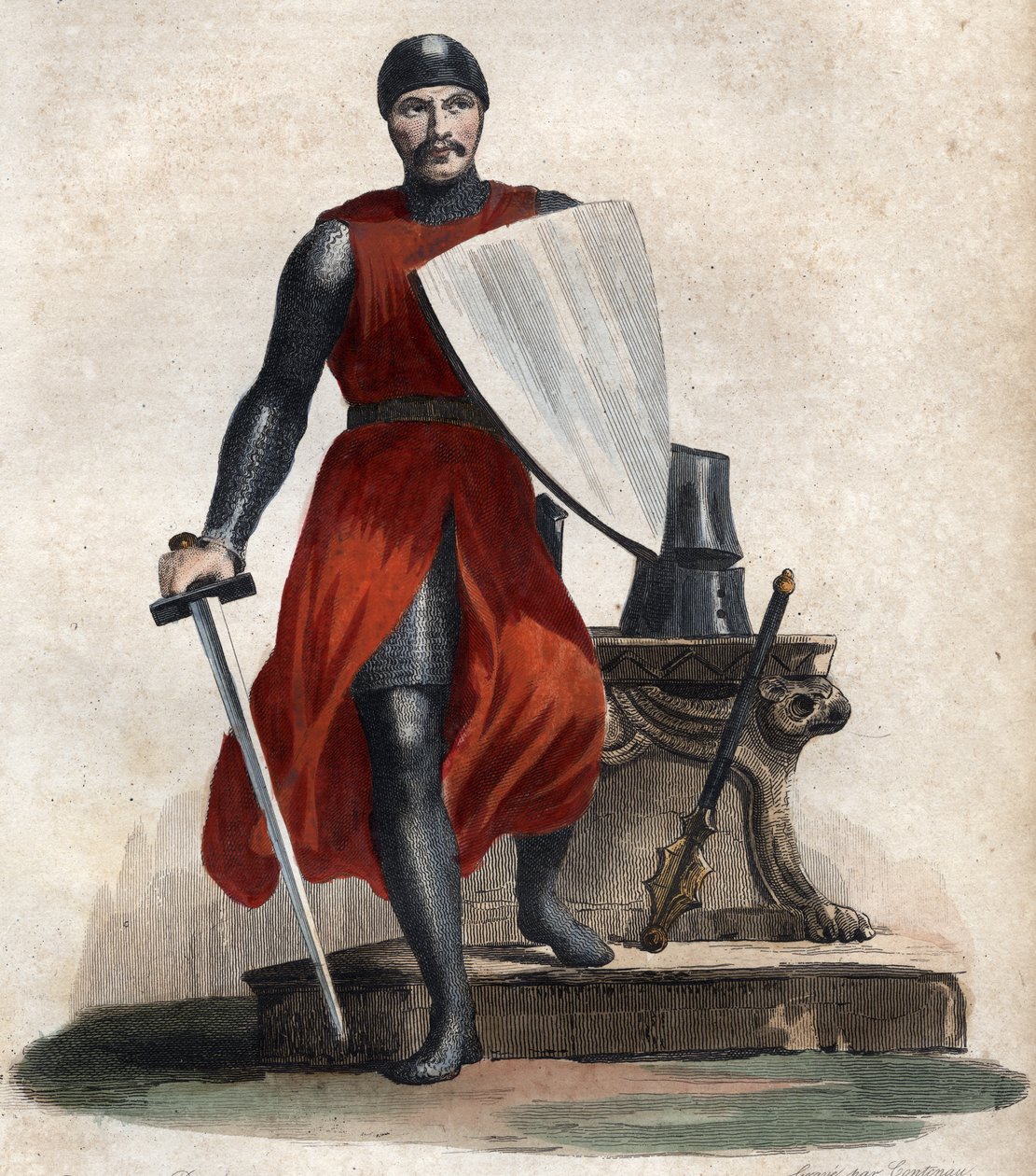 Retrato de Roberto IV el Fuerte (c. 815-866) de French School