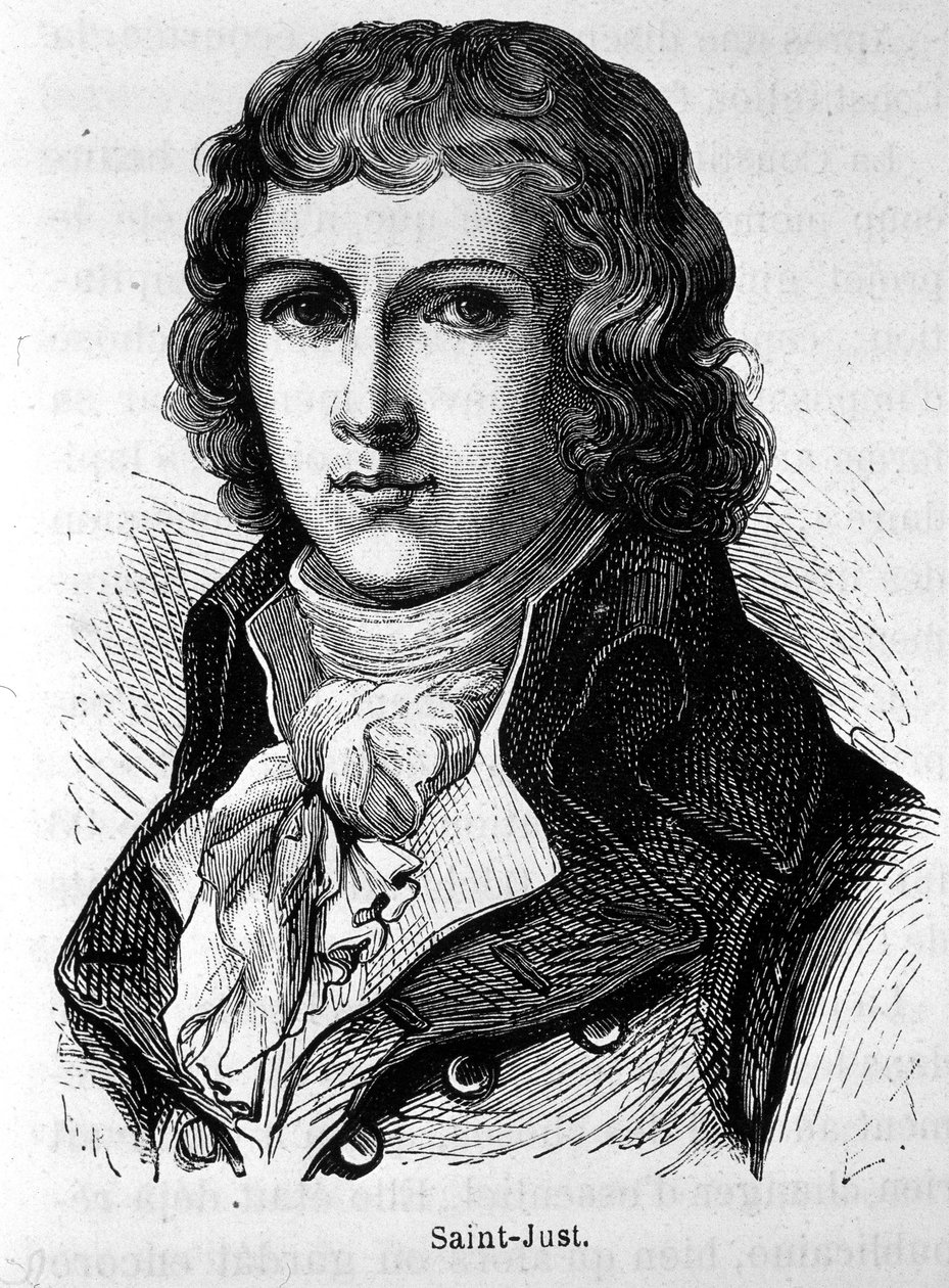 Retrato de Saint-Just (1767 - 1794) - en "L