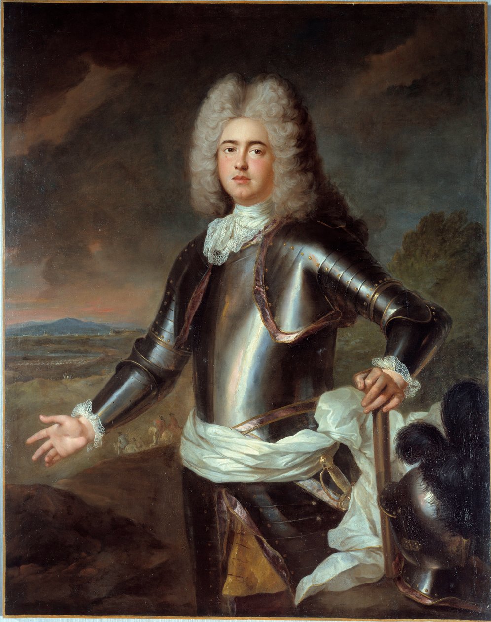 Retrato de Simon Arnauld, Marqués de Pompone (1618 - 1699). Pintura anónima de French School