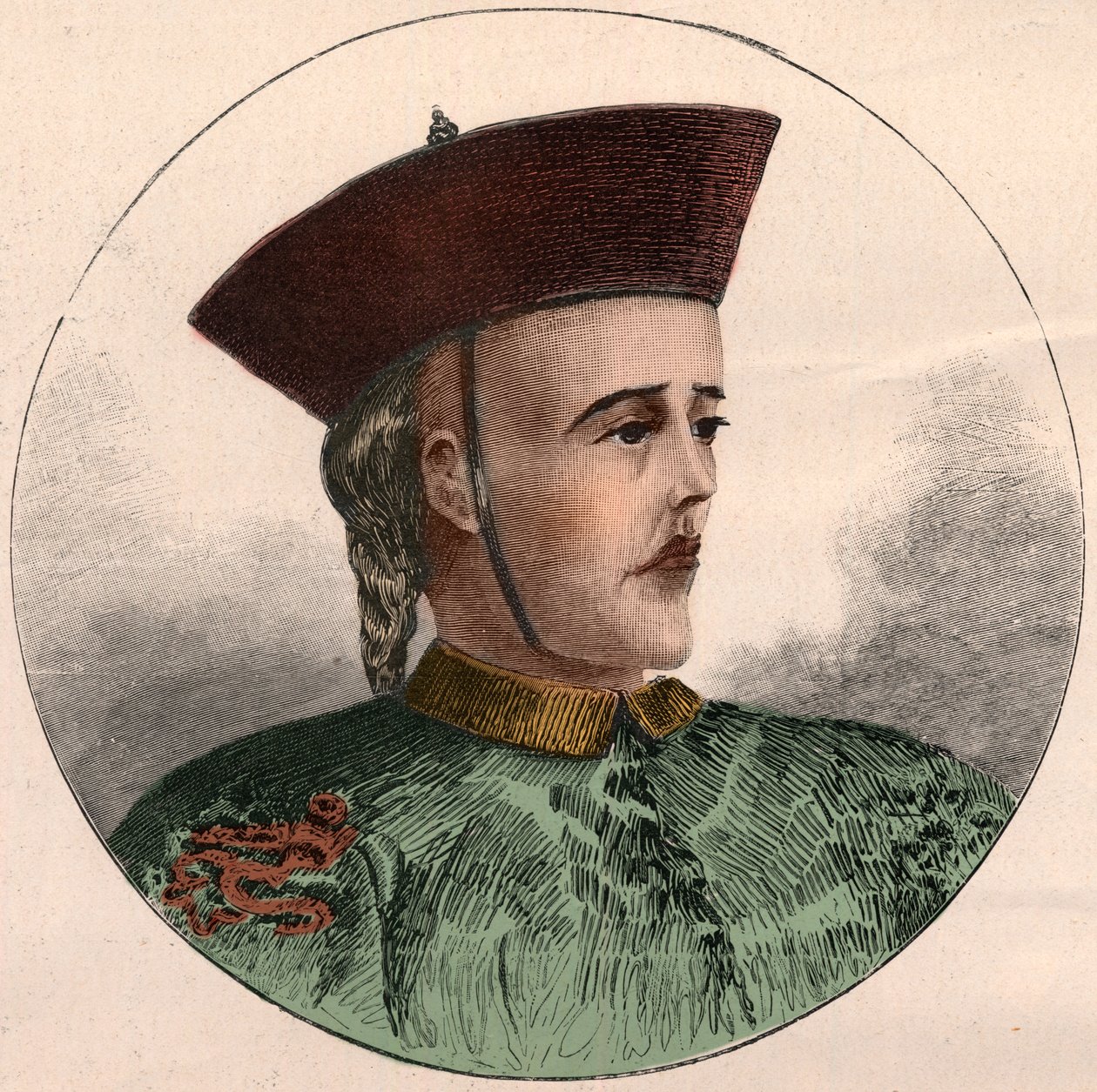 Retrato del Guangxu, Emperador de China (1871-1908) de French School