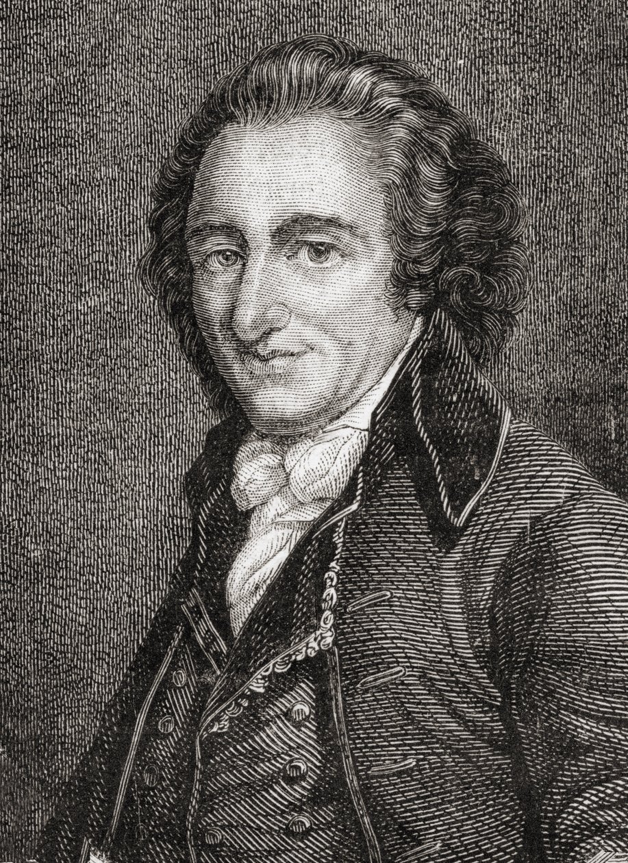 Retrato de Thomas Paine (1737-1809) de French School