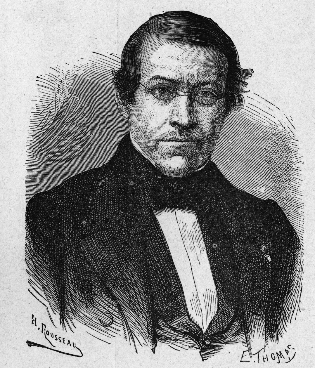Retrato de Wheatstone (1802 - 1875), inventor en el campo de la telegrafía - en 