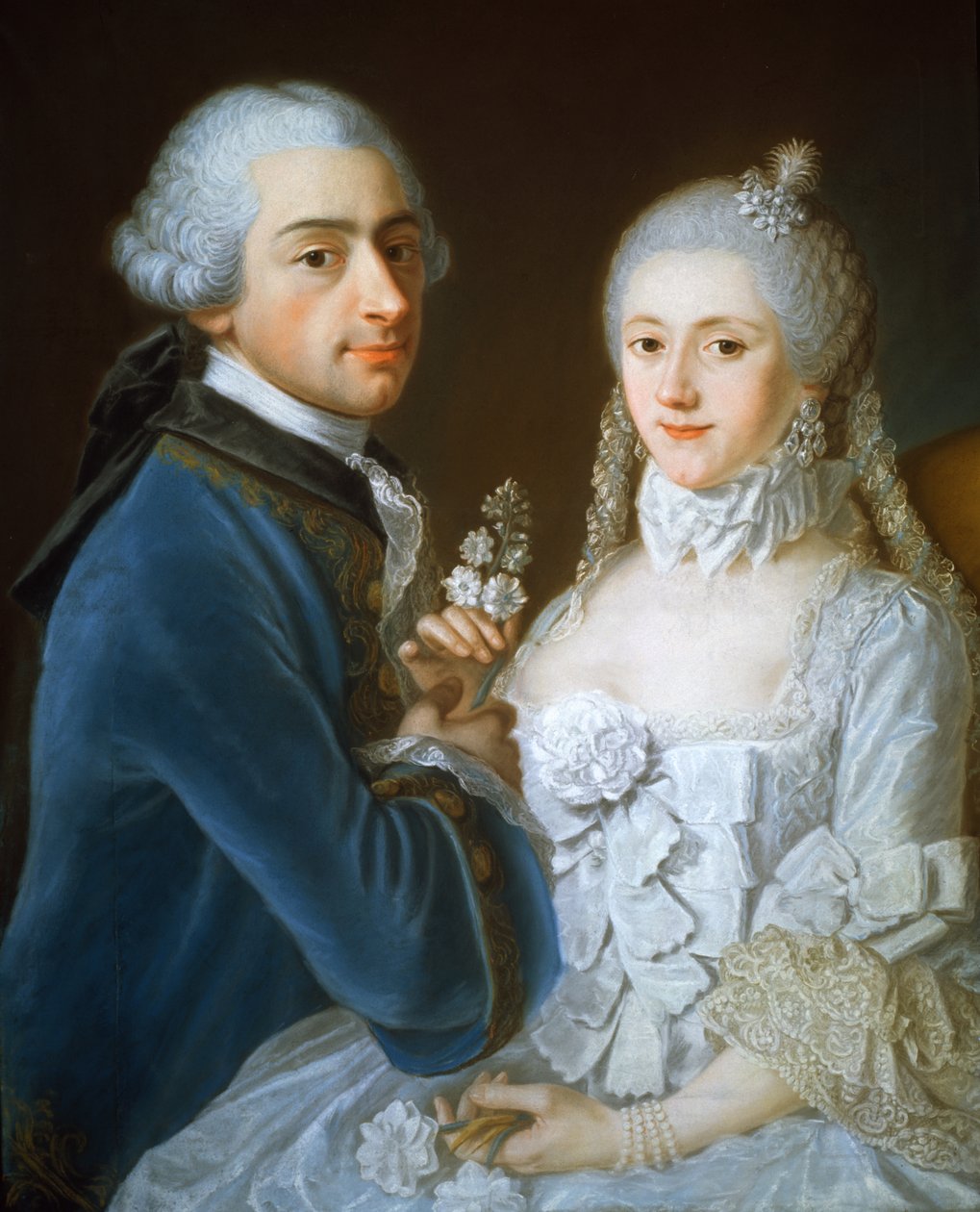 Retrato de una pareja casada, 1752 de French School