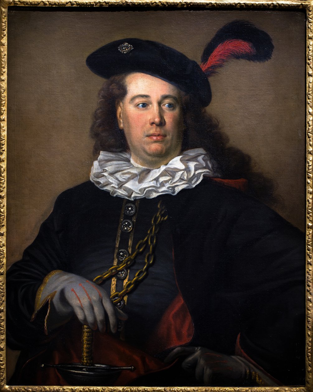 Retrato de un actor o de un hombre disfrazado, hacia 1785 de French School
