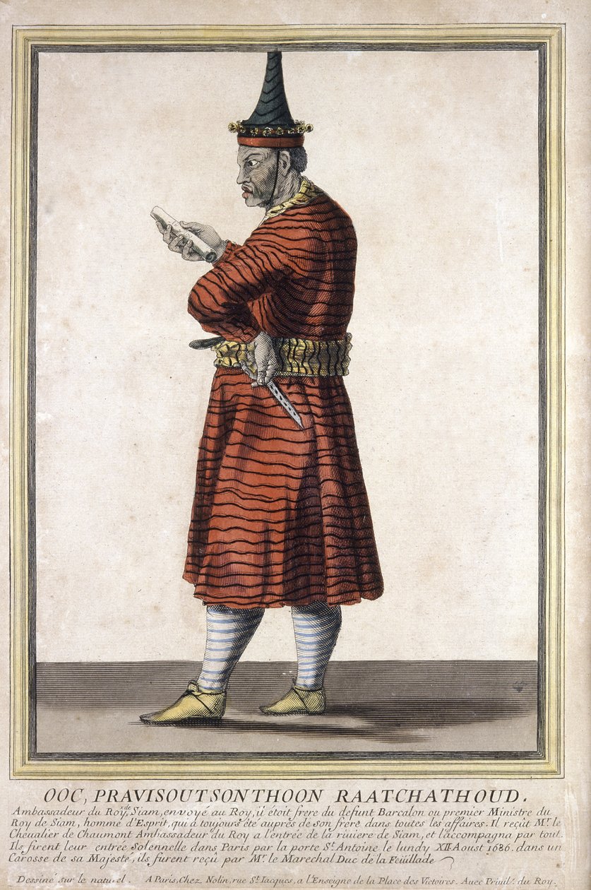 Retrato de uno de los embajadores siameses a Luis XIV, 1685 de French School