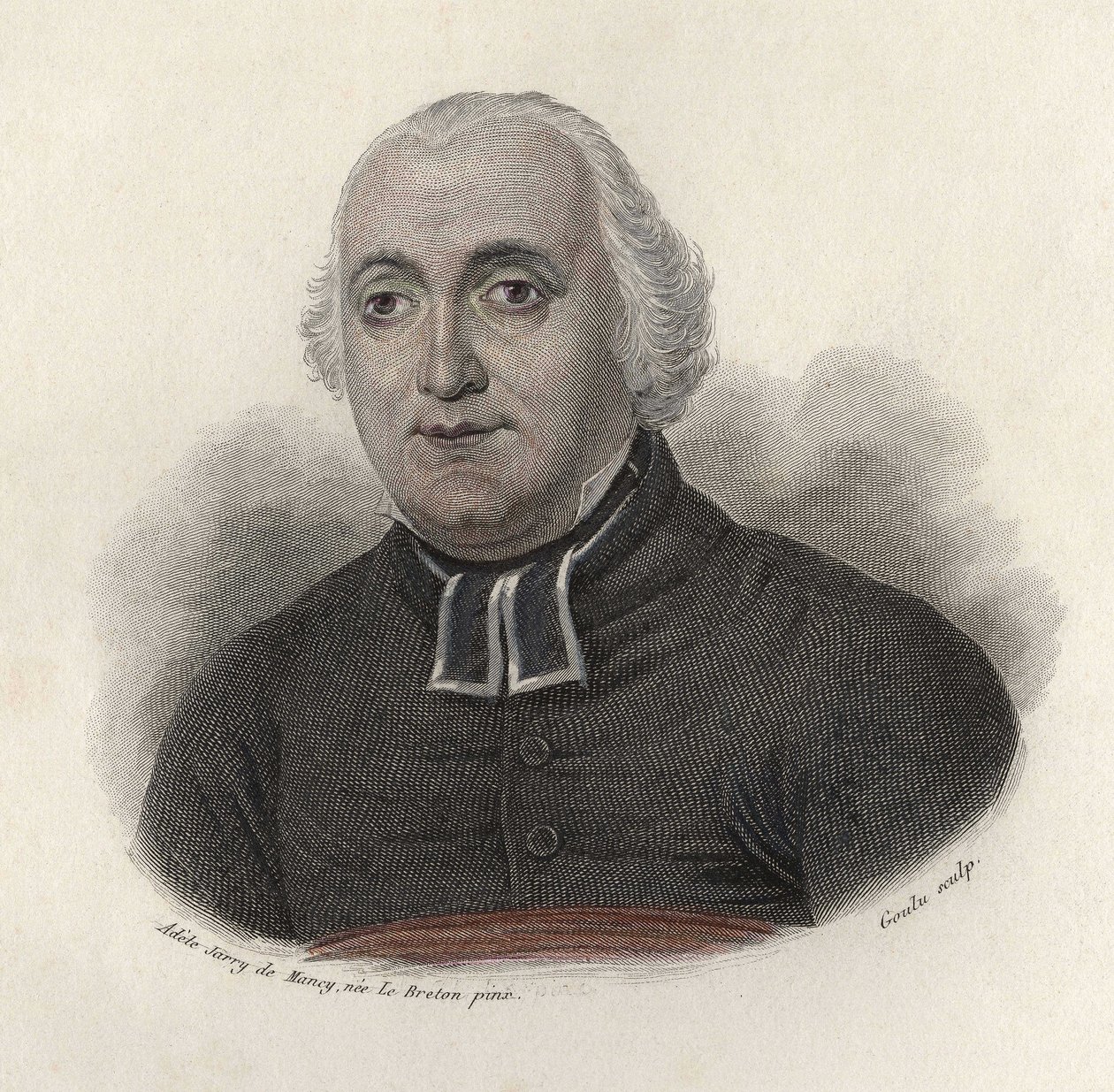 Retrato del Abate Carron (1760-1820), biógrafo, escritor moralista francés. en "Portraits des Hommes Useful". de French School