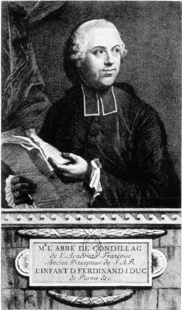 Retrato del Abate Etienne Bonnot de Condillac (1715 - 1780) filósofo francés de French School