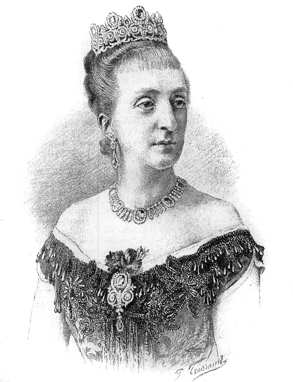 Retrato de la Condesa de París, Marie-Isabelle (Marie-Isabelle) d