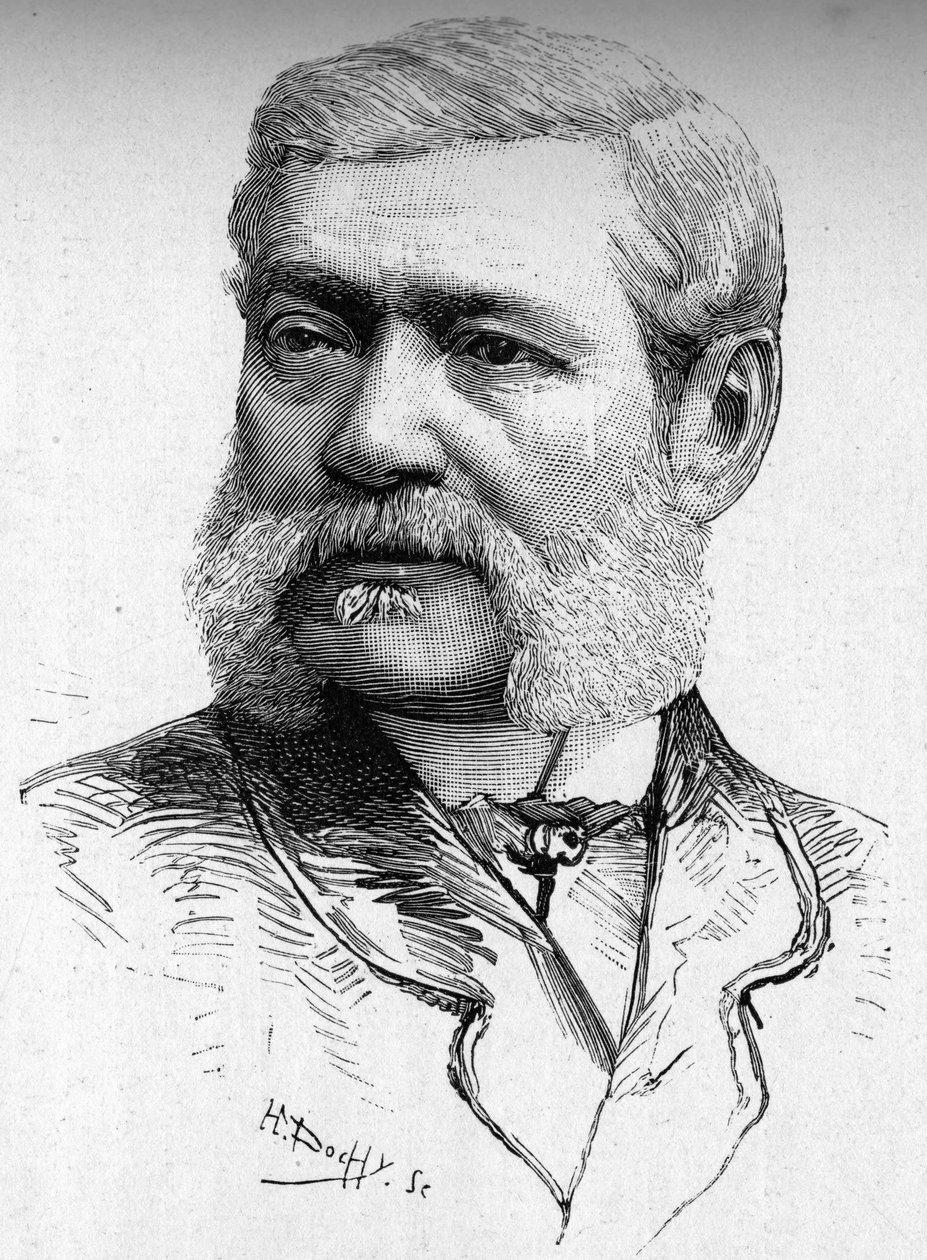 Retrato del grabador en madera, Conde Colonna Cesari (1825-1887). de French School