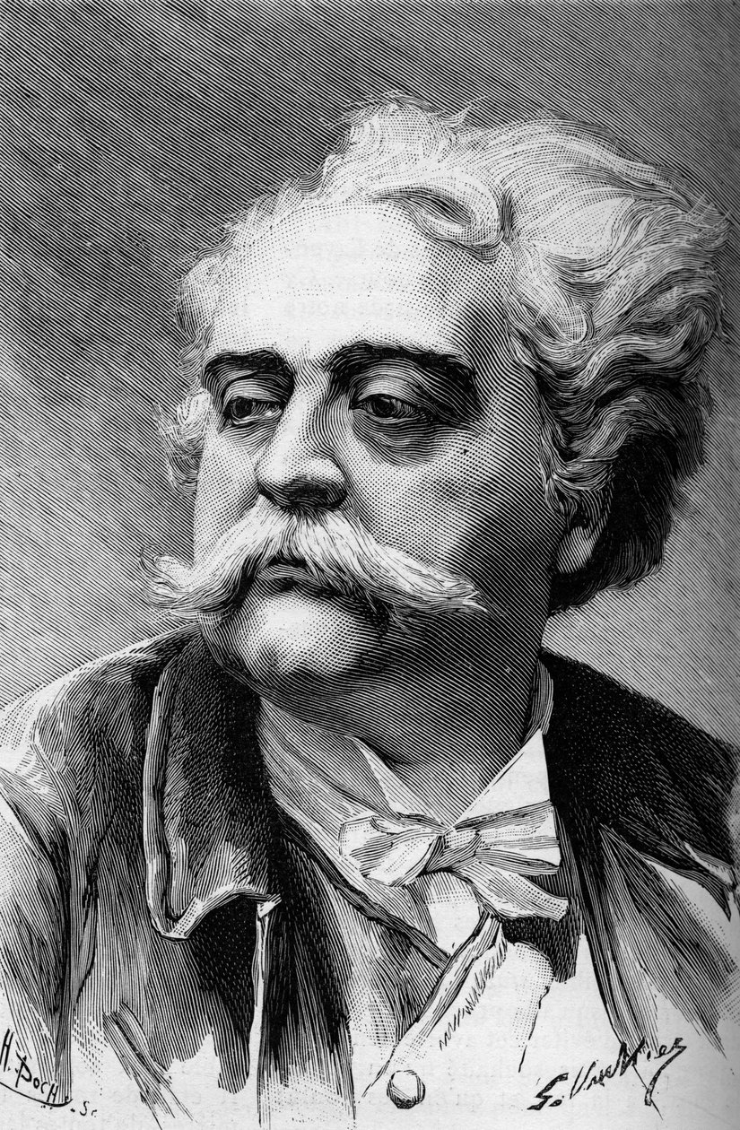 Retrato del pintor y escultor Albert Ernest Carrier Belleuse (1824-1887), en 