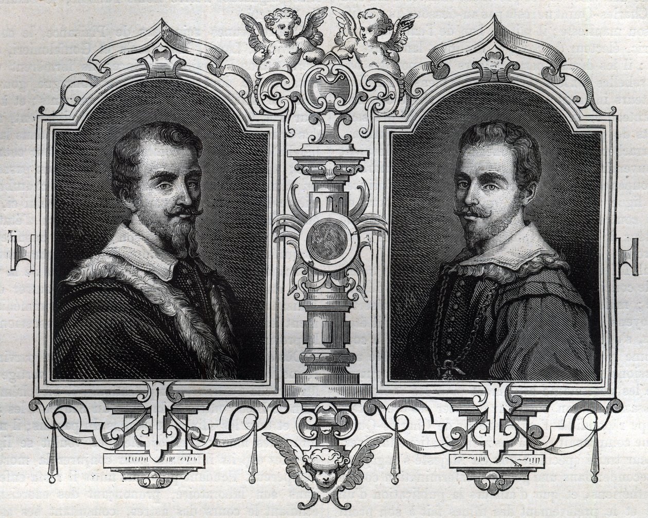 Retratos de Horacio (Orazio 1531-1553) y Octavio Farnese (Ottavio). de French School