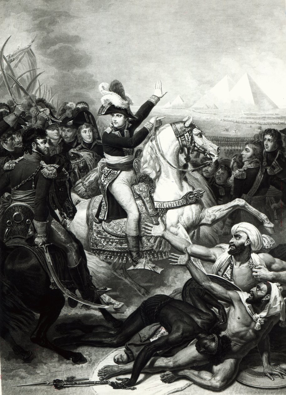 Retrato de Napoleón como el héroe conquistador en Egipto de French School