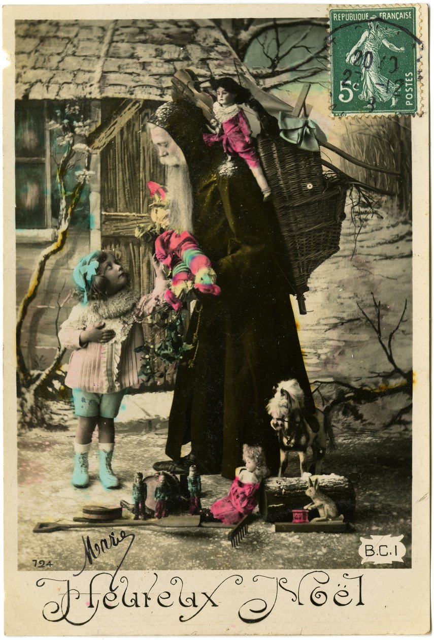 Postal: Feliz Navidad, Mary de French School