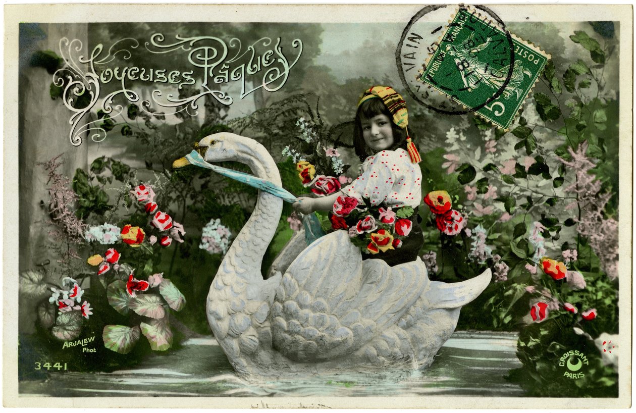 Postal: Feliz Pascua de French School