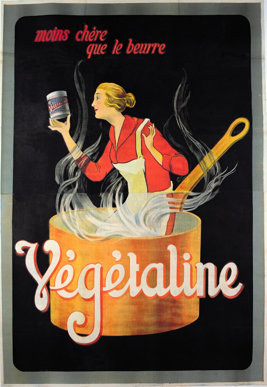 Póster publicitario de margarina Vegetaline de French School