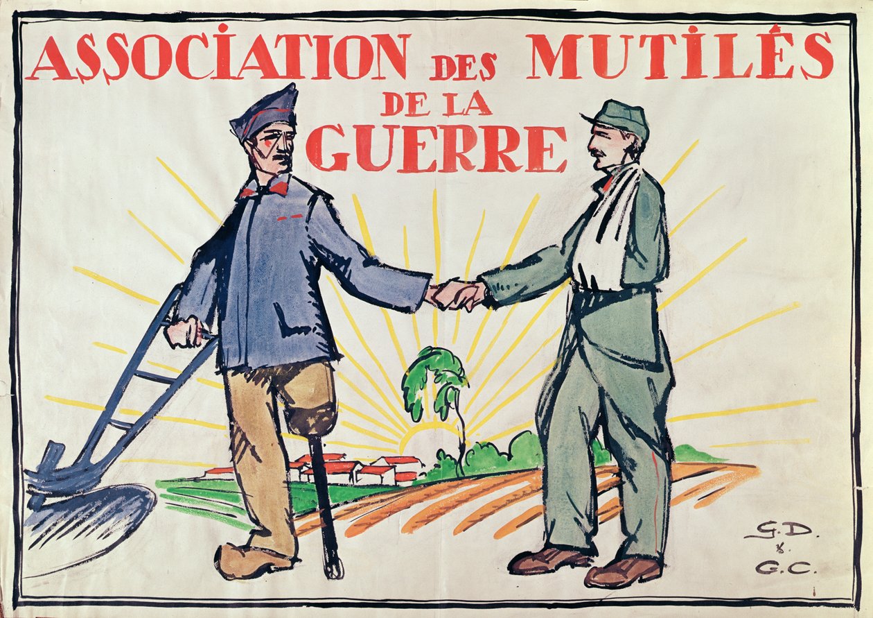 Póster para la Association des Mutiles de la Guerre, c.1920 de French School