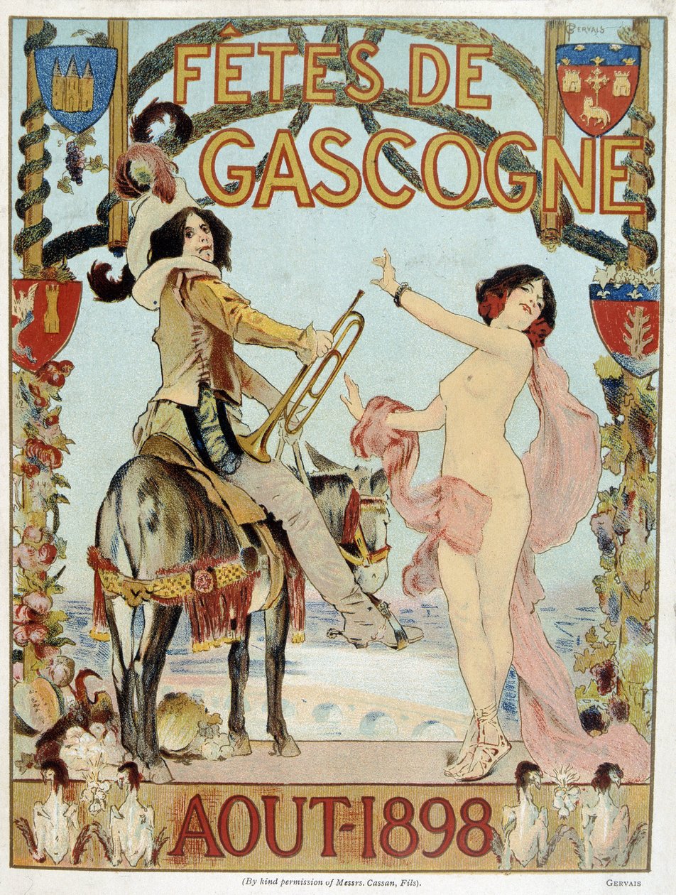 Cartel para las fiestas de Vizcaya de agosto de 1898 de French School