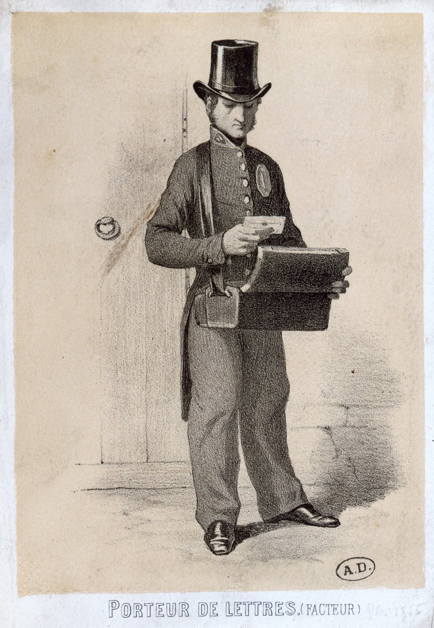 Cartero, c.1865 de French School