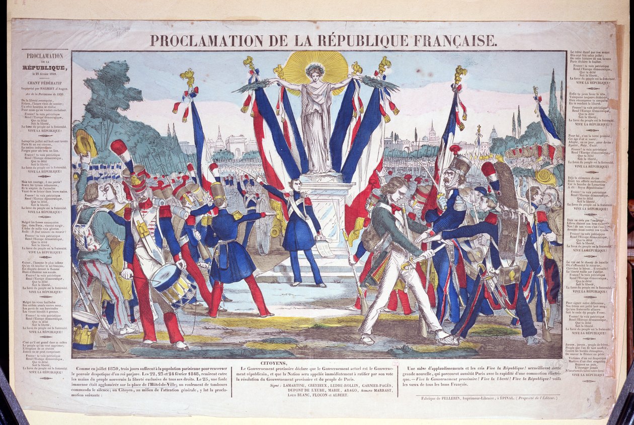 Proclamación de la República Francesa, 25 de febrero de 1848 de French School