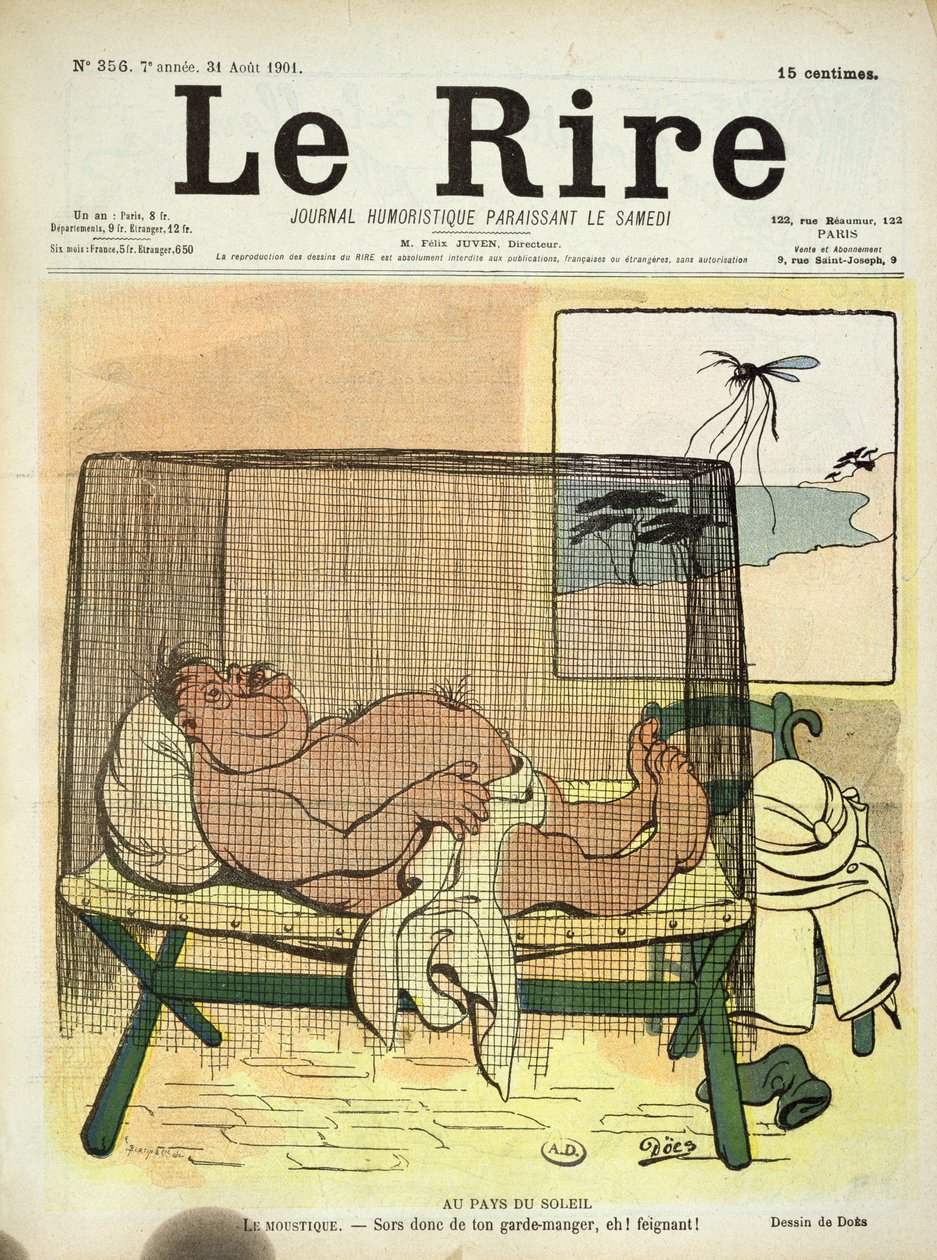 Protección contra mosquitos en las colonias, de Le Rire, 31 de agosto de 1901 de French School