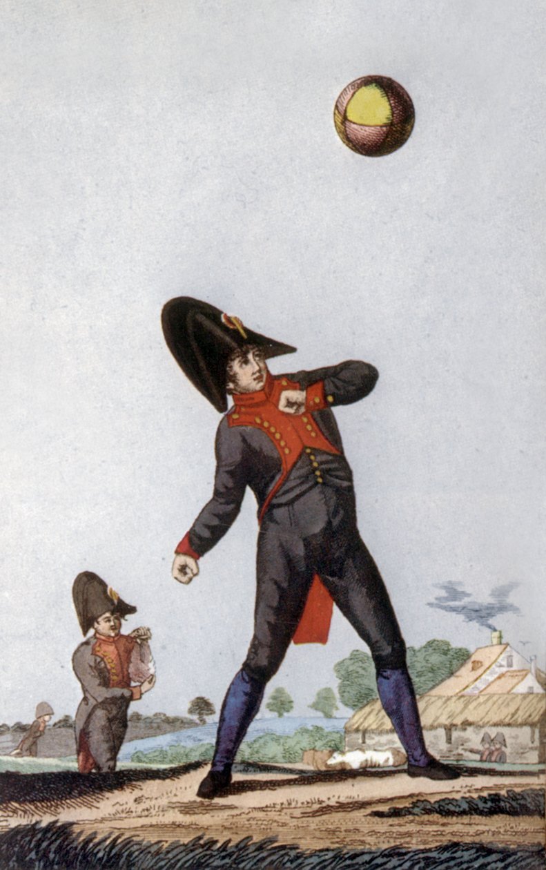 Alumno del Instituto Napoleón de París, hacia 1810 (grabado en color) de French School