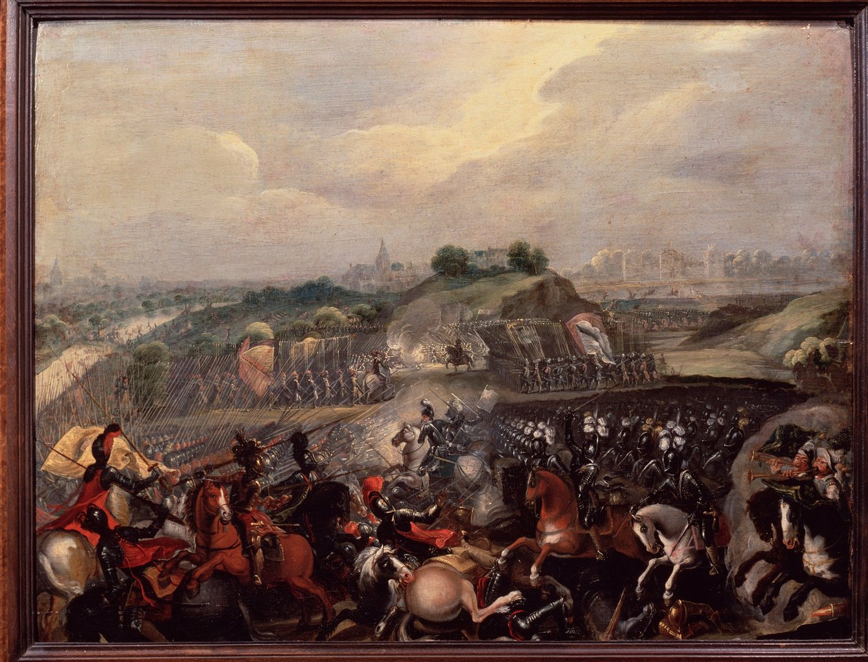 Guerras religiosas: el rey Enrique IV en la Batalla de Ivry el 14/03/1590 de French School