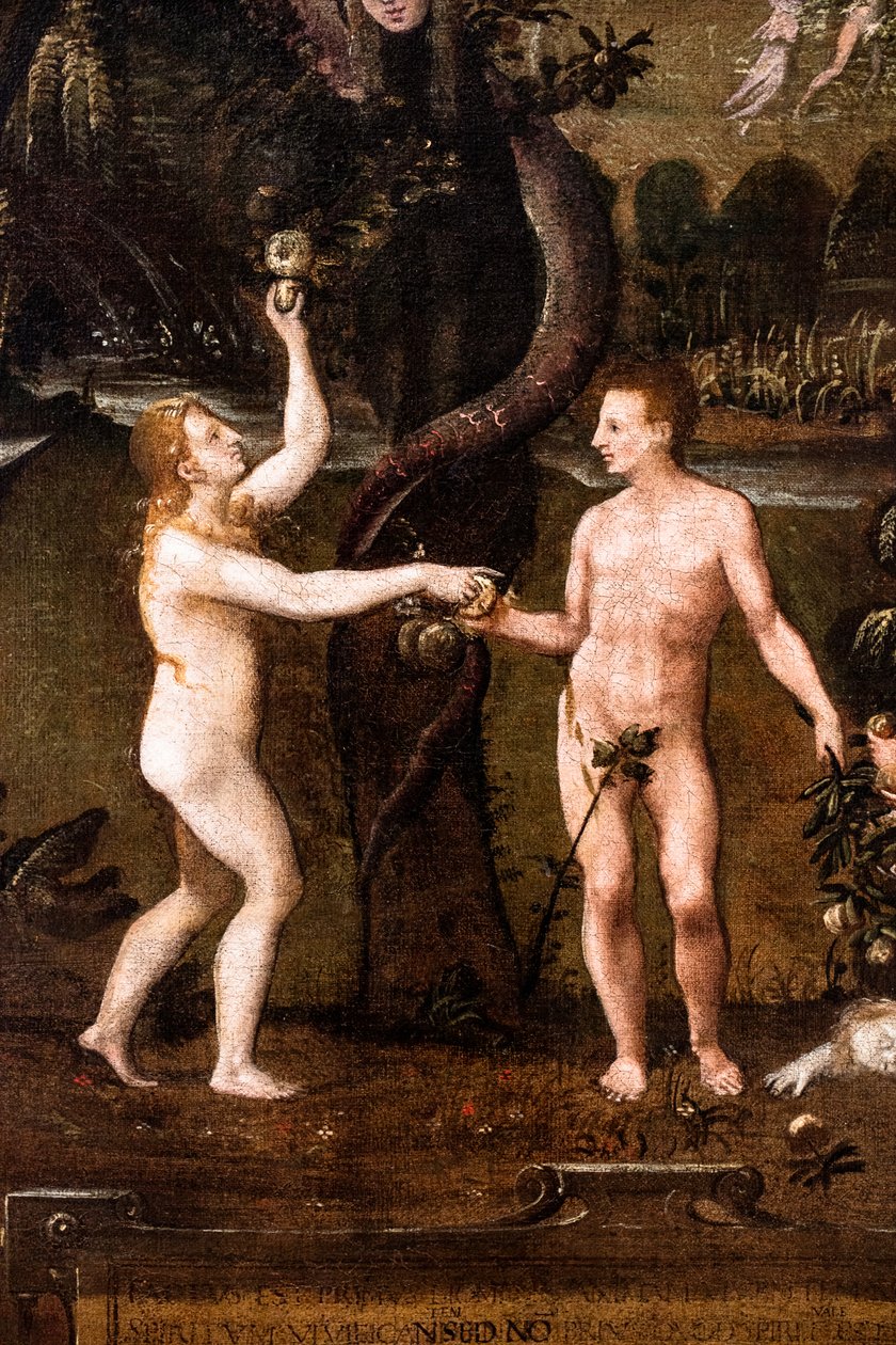 Alegoría religiosa sobre el tema de los Santos Inocentes, detalle de French School