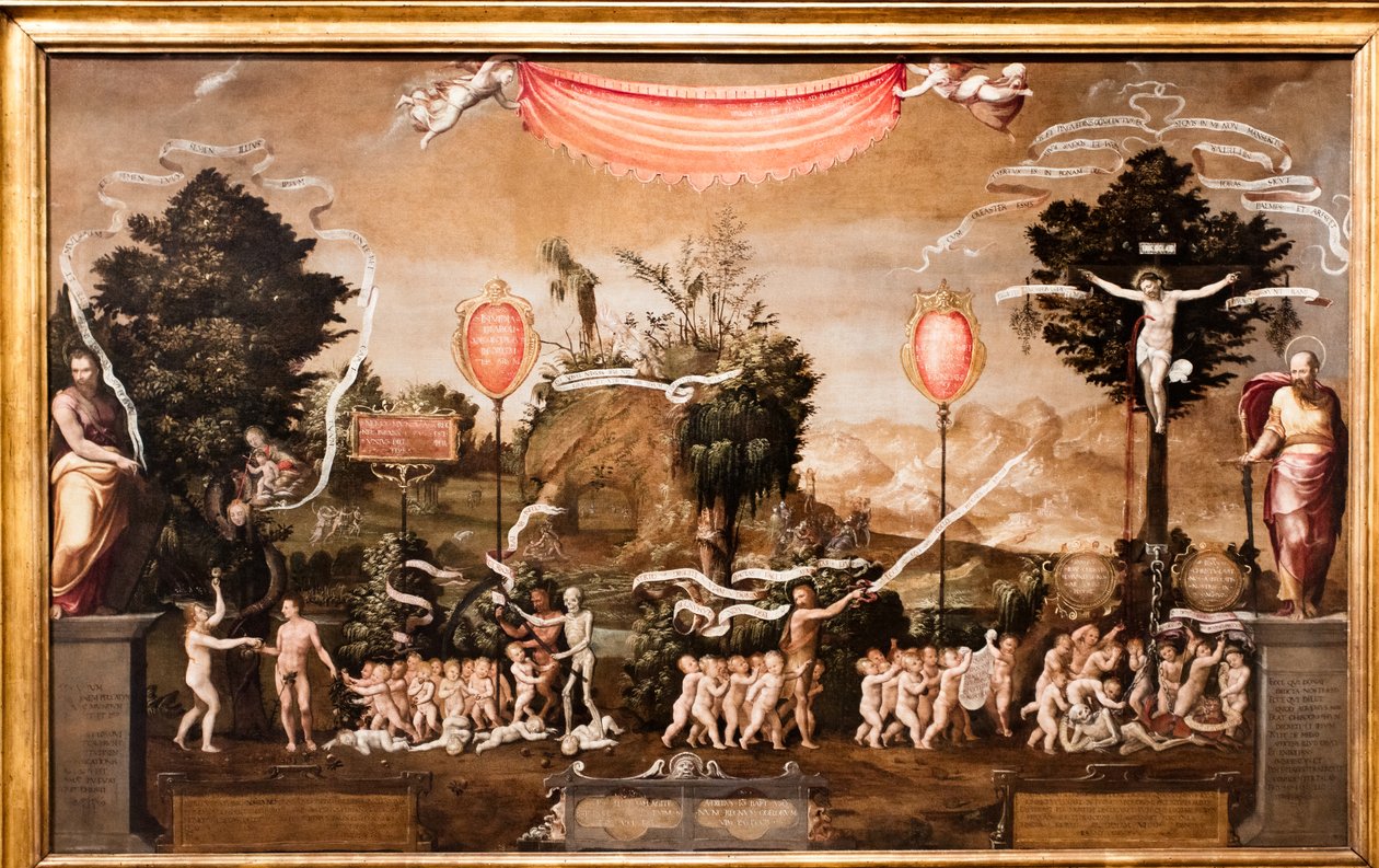 Alegoría religiosa sobre el tema de los santos inocentes de French School