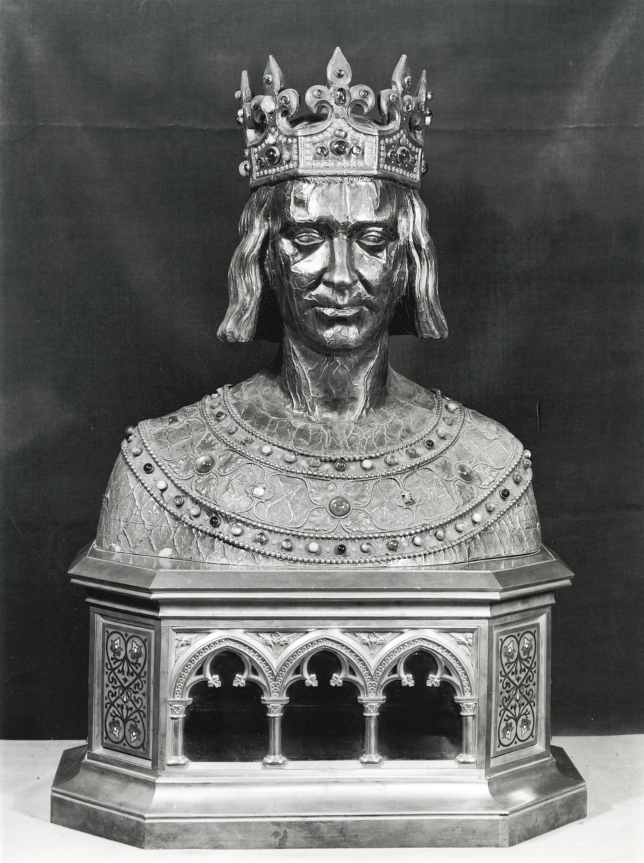 Busto relicario de San Luis de French School