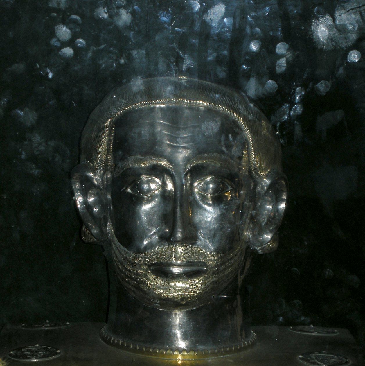Cabeza relicario de San Benito de French School
