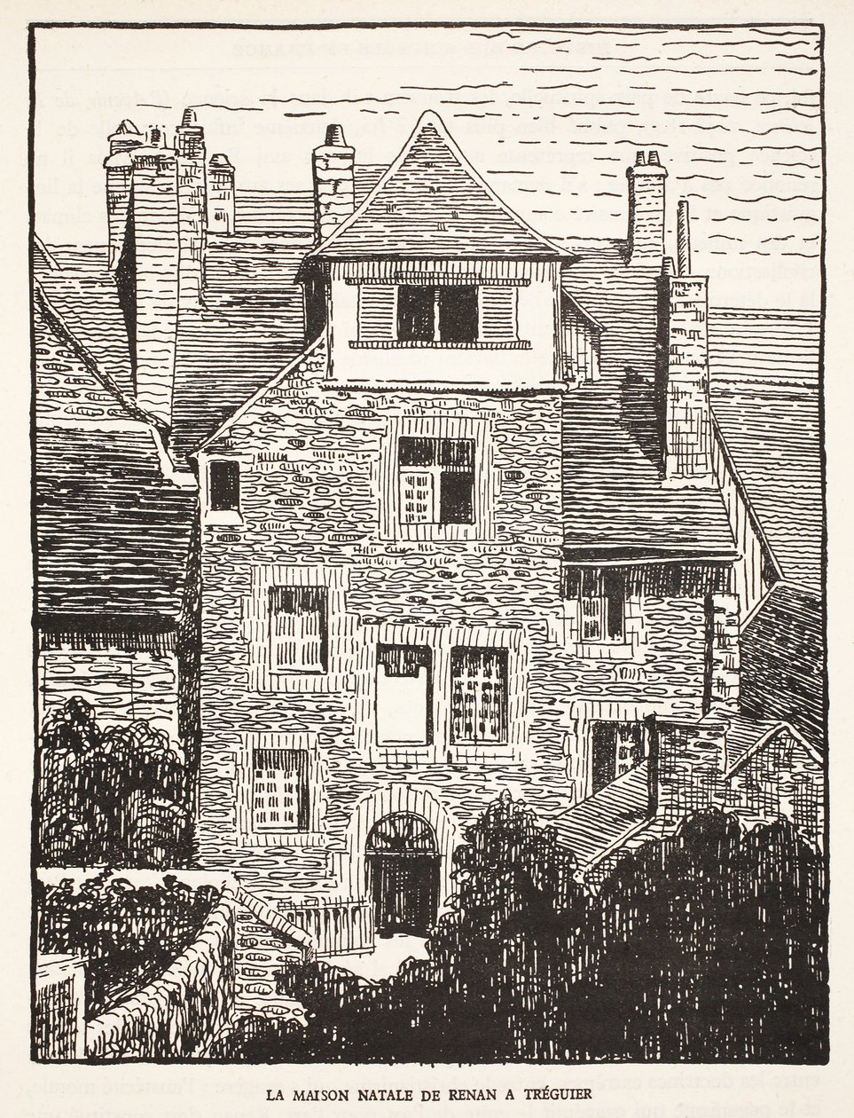 Lugar de nacimiento de Renan en Treguier de French School