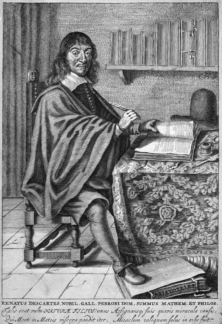 René Descartes (grabado) de French School