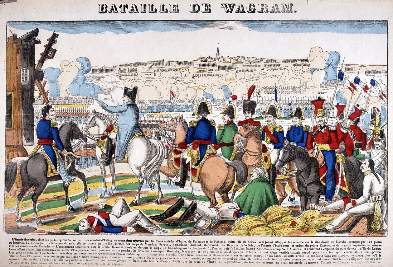 Representación de la Batalla de Wagram, 5 de julio de French School