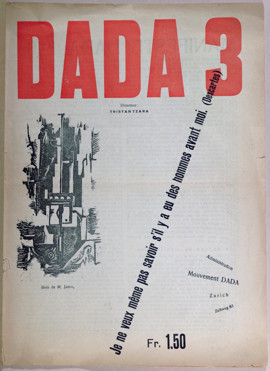 Revue Dada no.3, diciembre de 1918 de French School