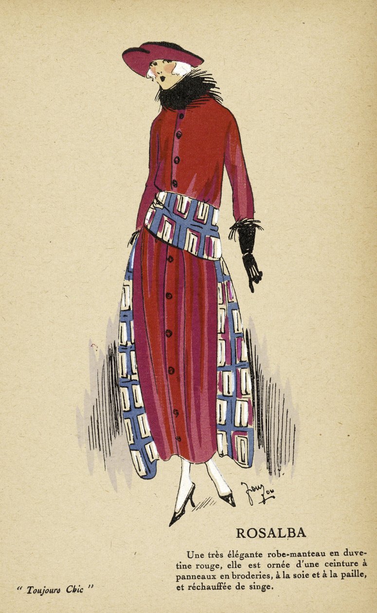 Rosalba, de Toujours Chic, pub.1921-22 (impresión en pochoir) de French School