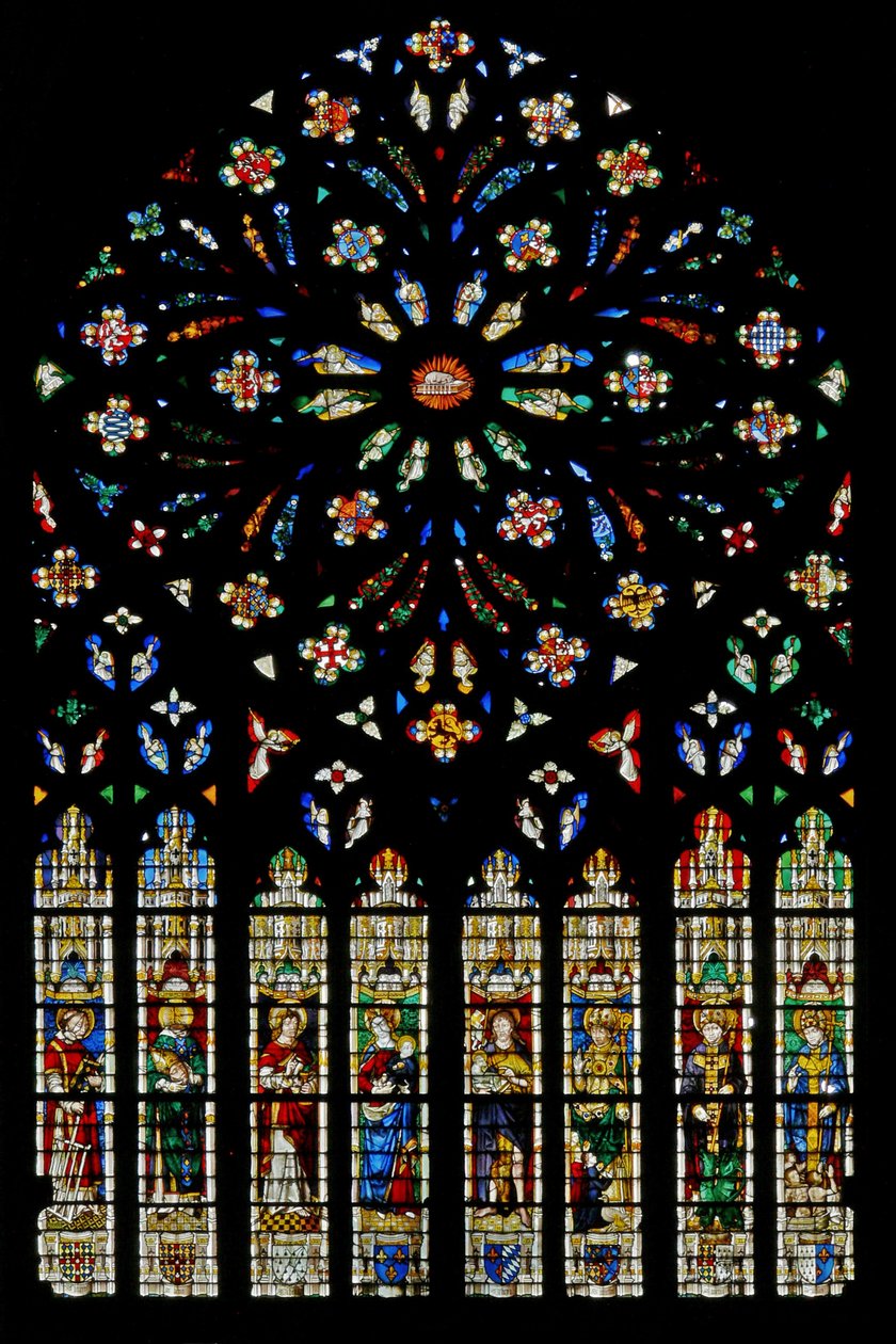 Rosetón de Jean de Dampmartin de French School