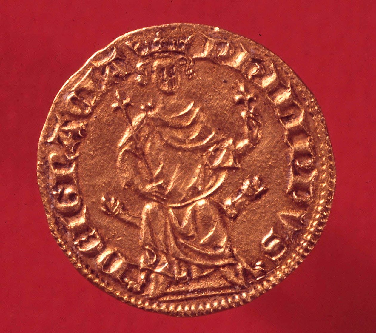 Ecu de oro real por Felipe IV el Hermoso (1268-1314). 1290. París, Museo de la Moneda de French School