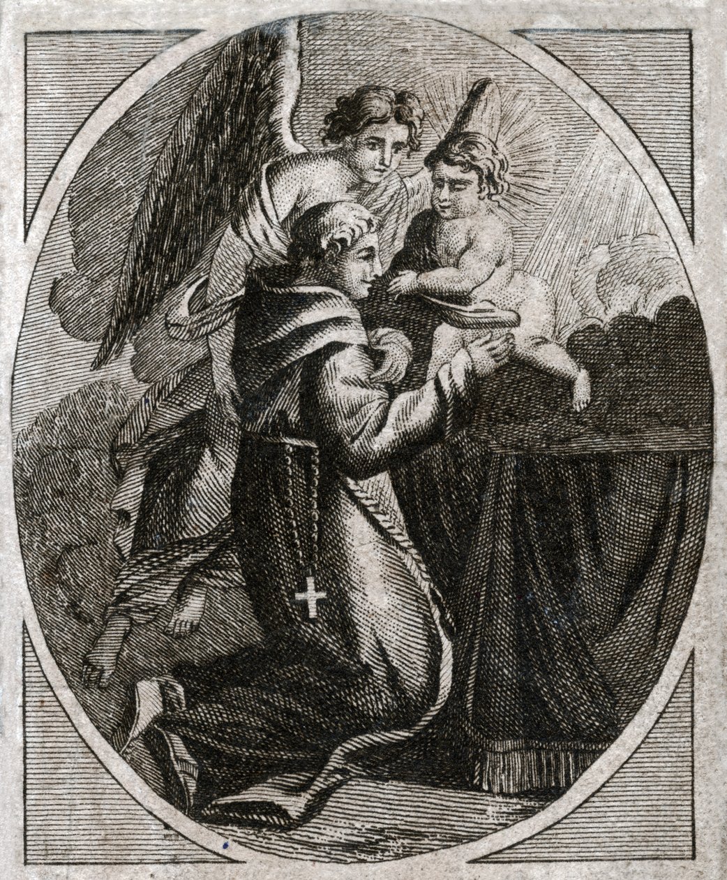 San Antonio de Padua. (grabado de principios del siglo XIX) de French School